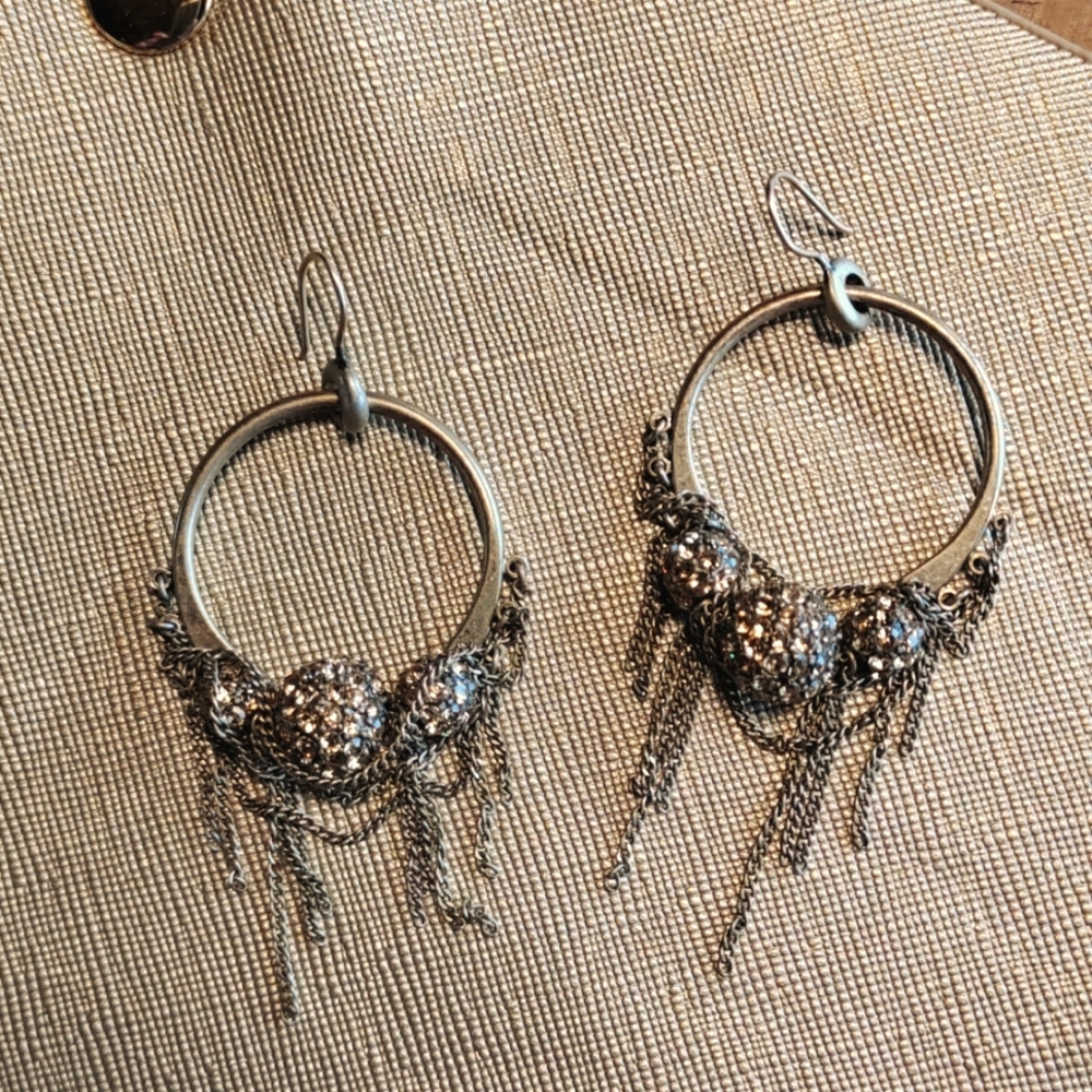 Deco Copper Crystal Balls and Chains